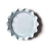 Iris Blue Drop 9 Ruffle Pie Dish