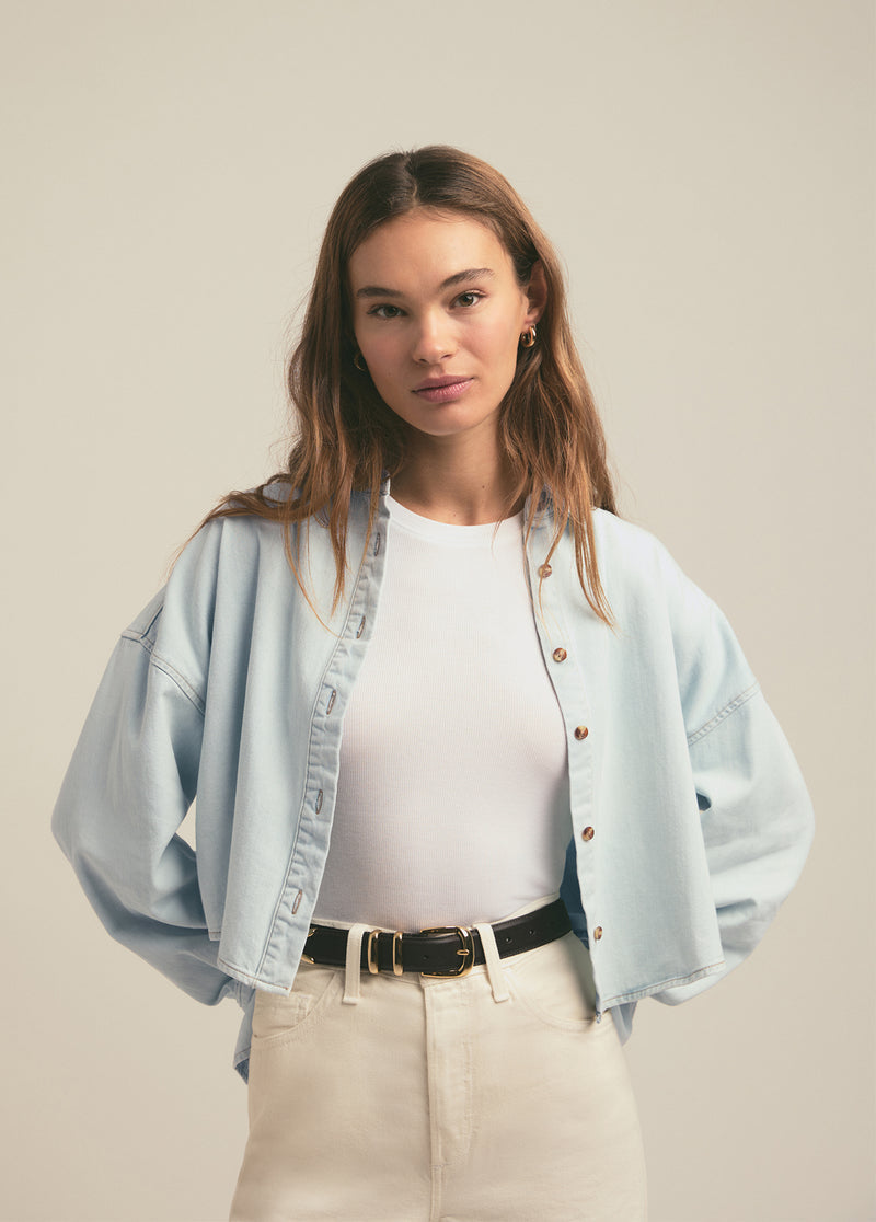 Favorite Daughter The Crop Ex Boyfriend Shirt Sierra