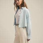 Favorite Daughter The Crop Ex Boyfriend Shirt Sierra