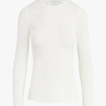 The Ribbed Long Sleeve White