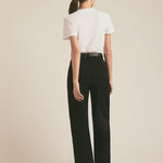 Cropped Collegiate Tee White