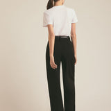 Cropped Collegiate Tee White