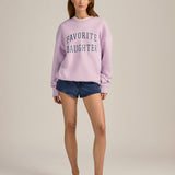 Favorite Daughter Collegiate Sweatshirt Wisteria Musk