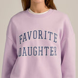 Favorite Daughter Collegiate Sweatshirt Wisteria Musk