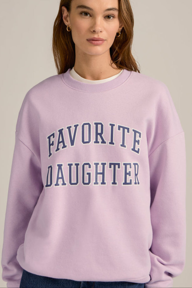 Favorite Daughter Collegiate Sweatshirt Wisteria Musk