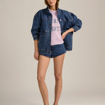 Favorite Daughter Collegiate Sweatshirt Wisteria Musk