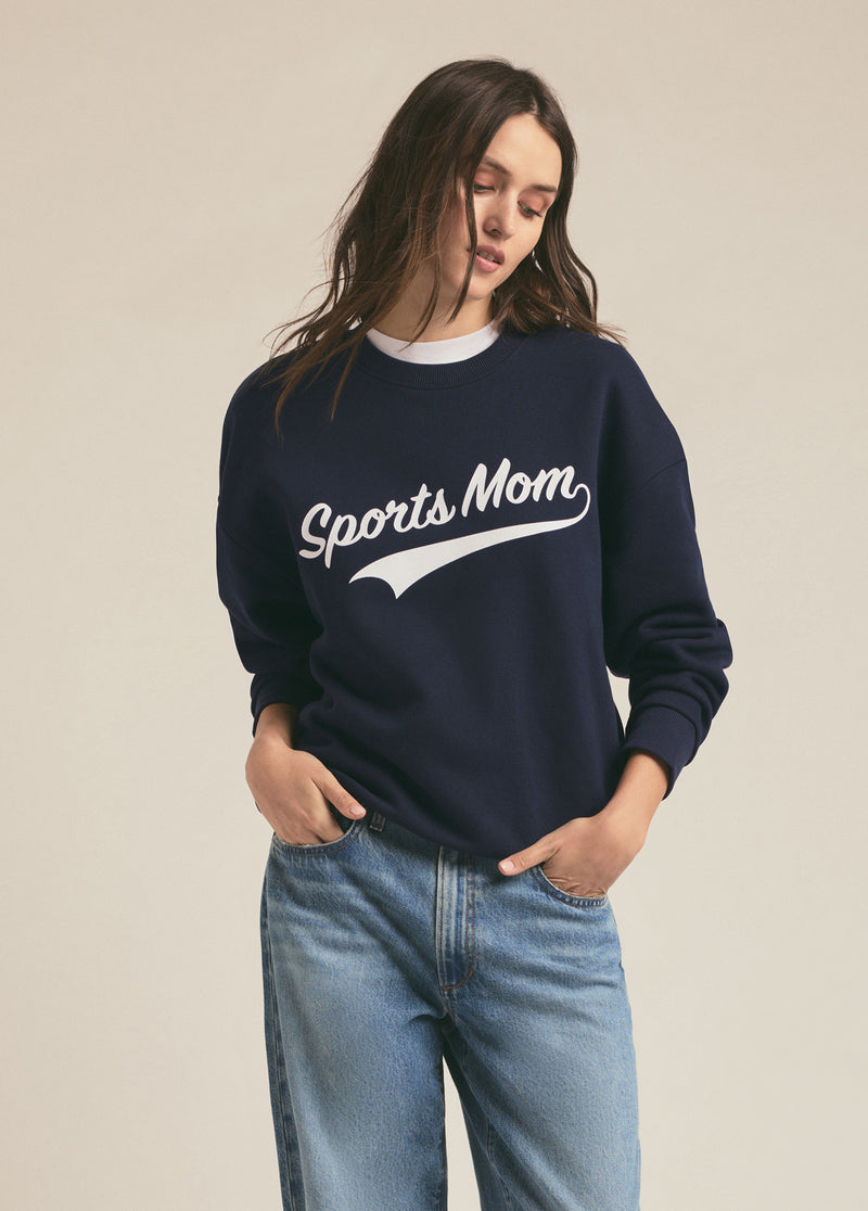 Sports Mom Sweatshirt Navy