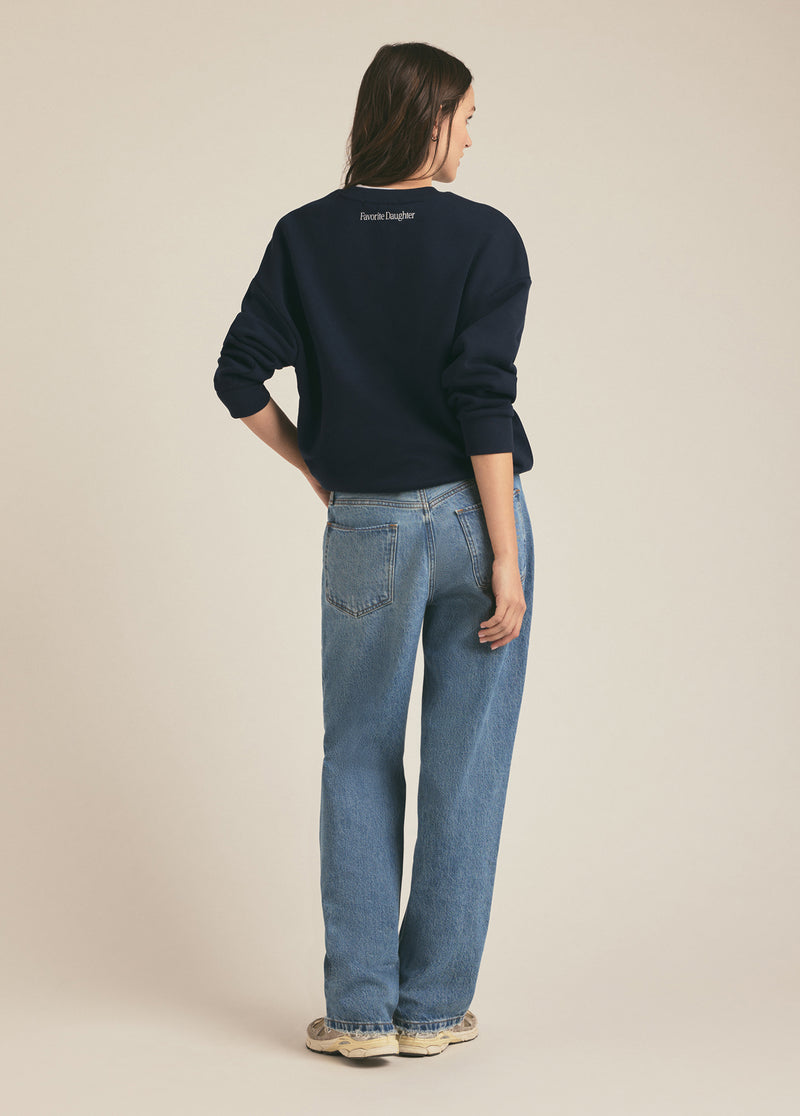 Sports Mom Sweatshirt Navy