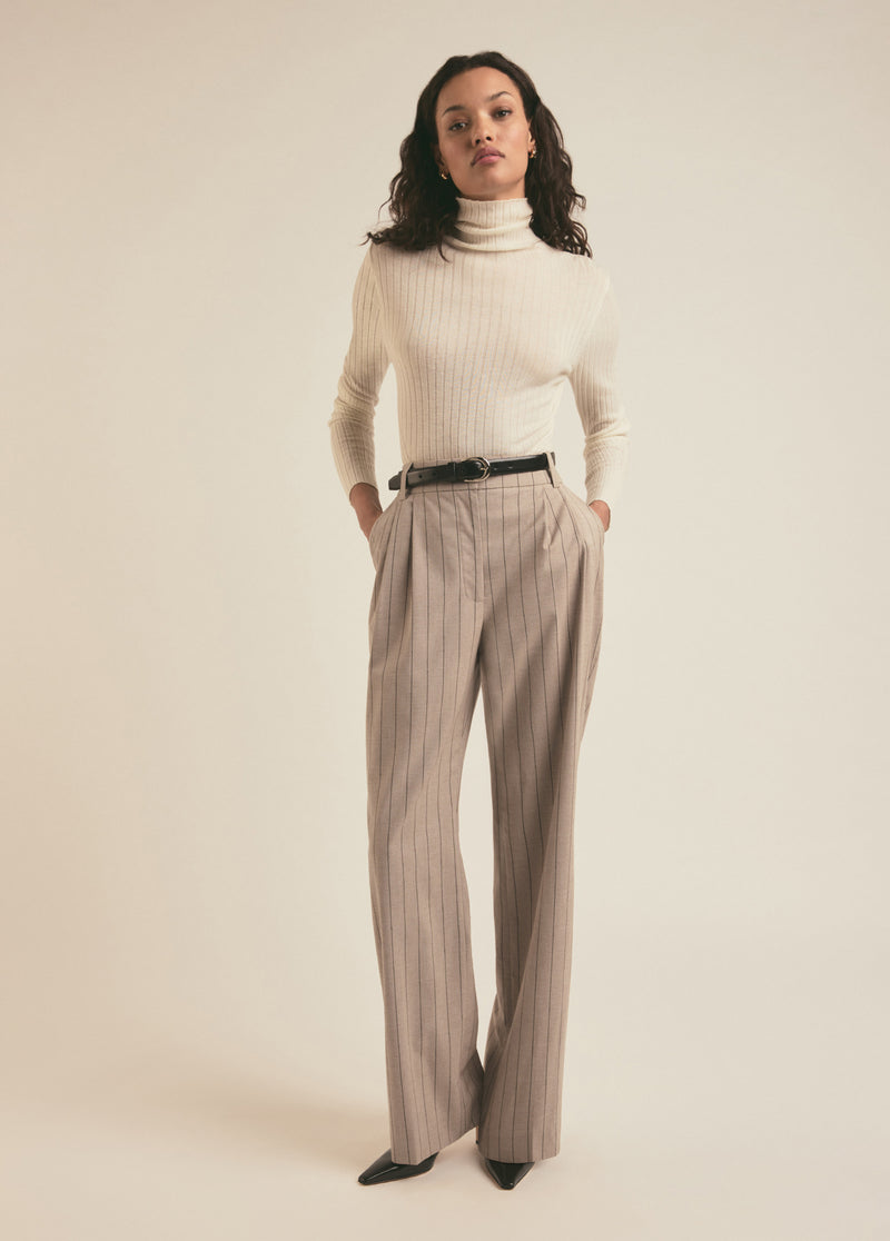 The Dream Favorite Pant Natural Pinstripe