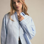 The Zip It Shirt Powder Blue