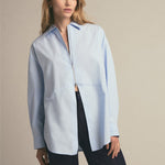 The Zip It Shirt Powder Blue