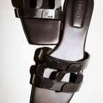 Monogram Flat Slide Black