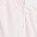 Ruffle Collar Inset Lace Top White