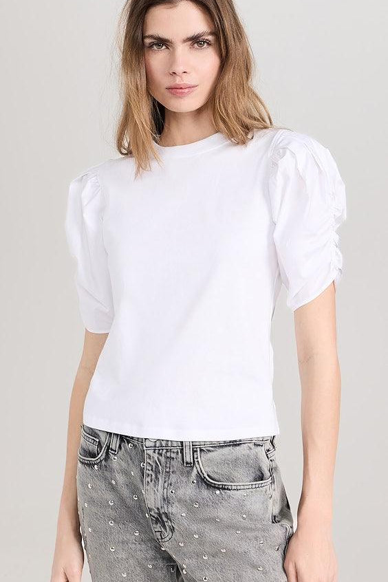 Pleated Puff Sleeve Tee