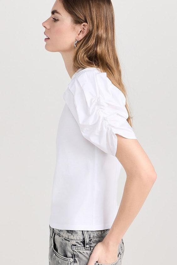 Pleated Puff Sleeve Tee