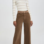 Striped Rib Long Sleeve Crew