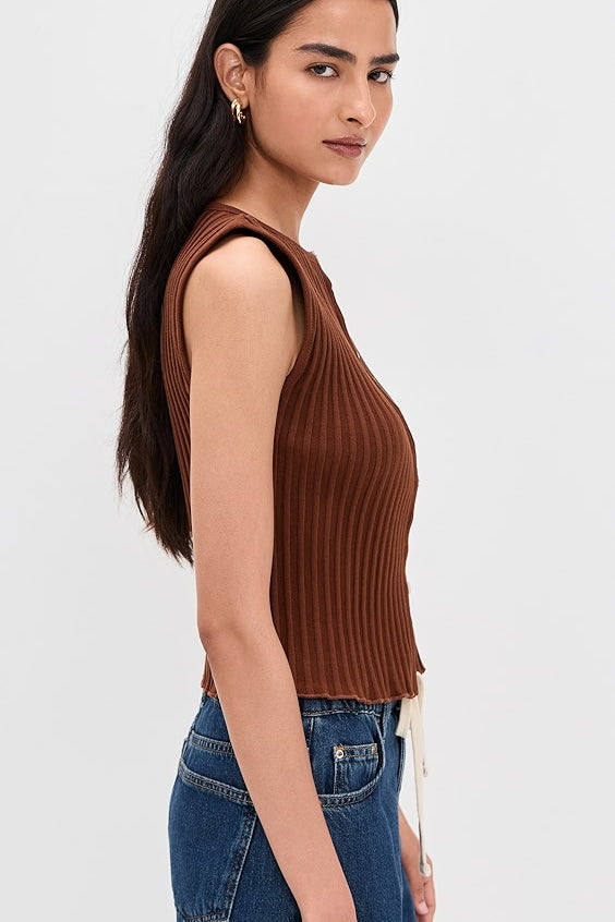 Tilly Vest Honey Bronze