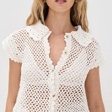 Lily Crochet Top Coconut Milk