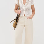 Lily Crochet Top Coconut Milk