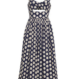 Clover Dress Celeste Dot Navy