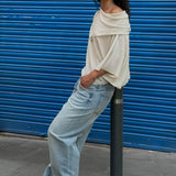 Harper Cream Leather Sandals