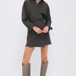 La Reina Mini Short Dress Deep Olive