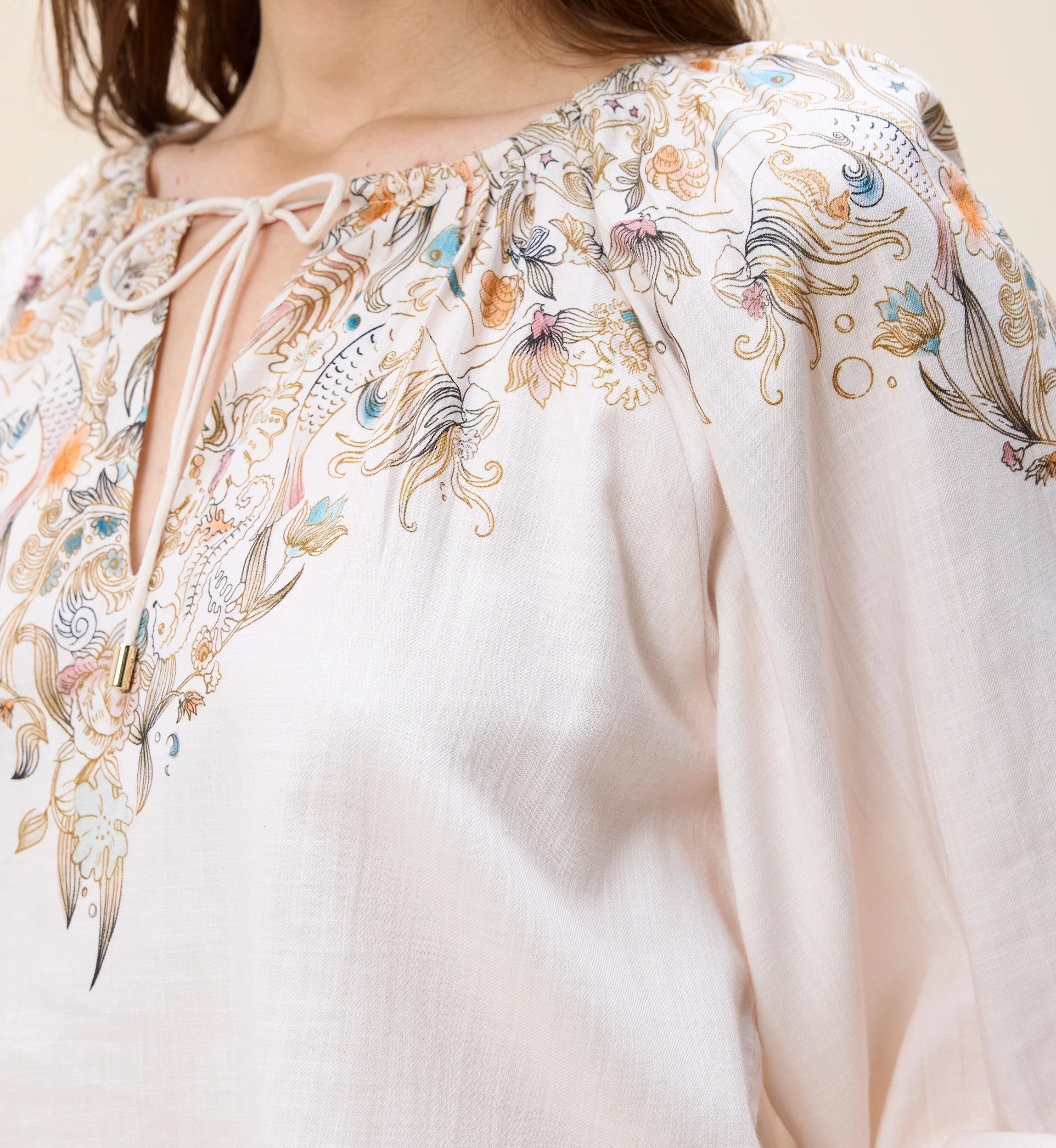 Issey Long Sleeve Blouse Bella Mer