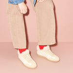 Jackie Stucco Suede with Shearling