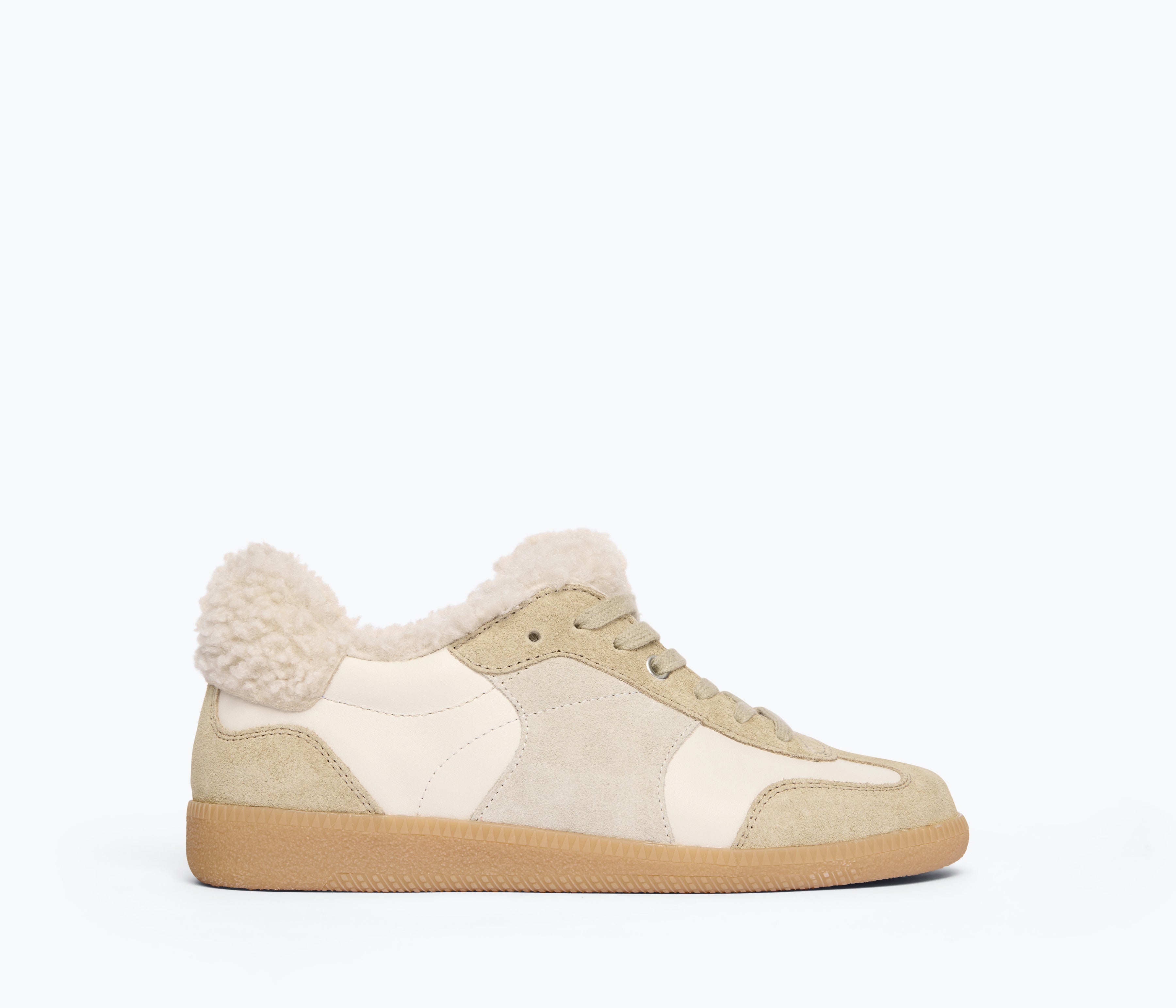 Jackie Stucco Suede with Shearling
