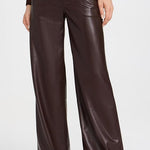 The Mia Vegan Leather Trouser 32" Coffee Bean