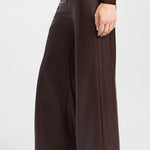 The Mia Vegan Leather Trouser 32" Coffee Bean