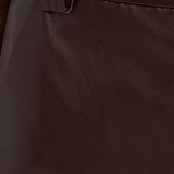The Mia Vegan Leather Trouser 32" Coffee Bean