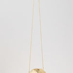 Bridget Metal Oyster Shell Clutch Gold