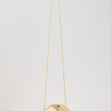 Bridget Metal Oyster Shell Clutch Gold