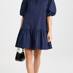 Crissy Cotton Poplin Dress Midnight