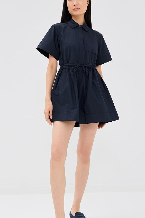Dawson Shirt Dress Dark Midnight