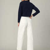 The Talia Cardigan Jacket Blue Black