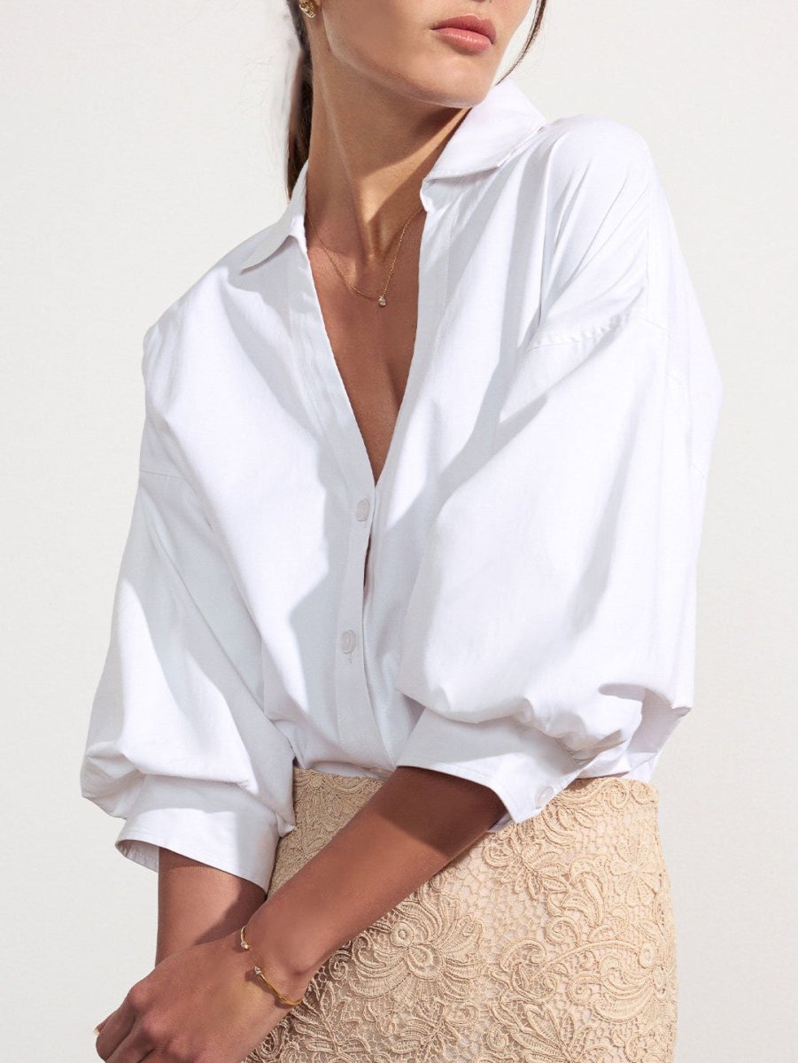 Kate Shirt Salt White