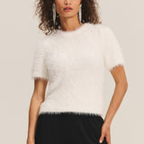 Kit Crew Feather Sweater Milk