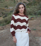 Kori Sweater Ivory/Terracotta