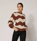 Kori Sweater Ivory/Terracotta