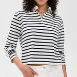 The Lexie Top Cream/Navy