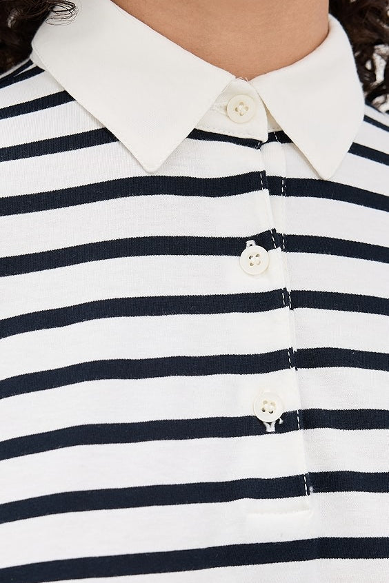The Lexie Top Cream/Navy