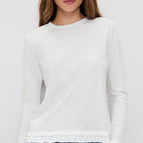 The Romeo Long Sleeve Heather Grey/White