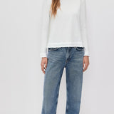 The Romeo Long Sleeve Heather Grey/White