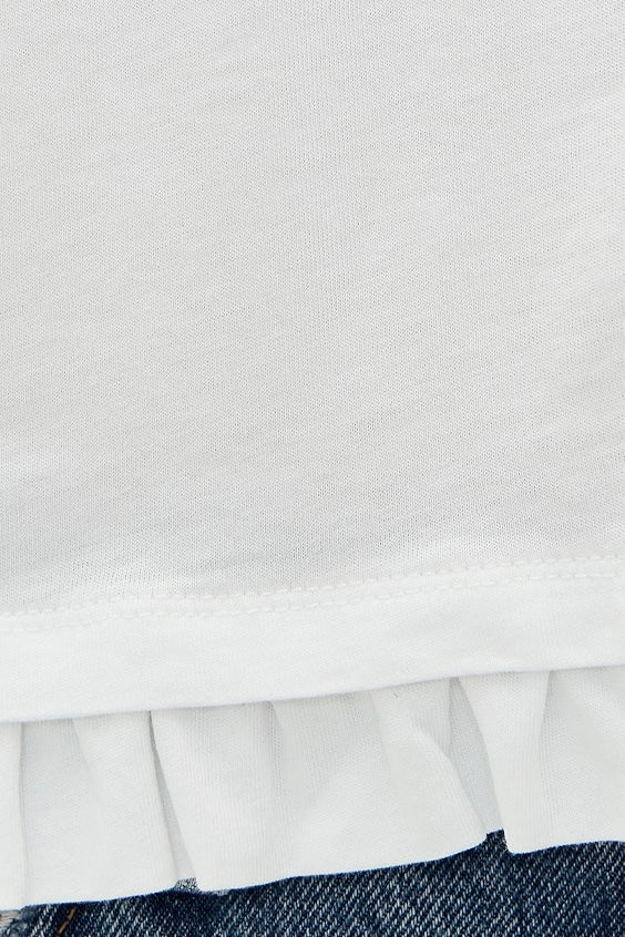 The Romeo Long Sleeve Heather Grey/White