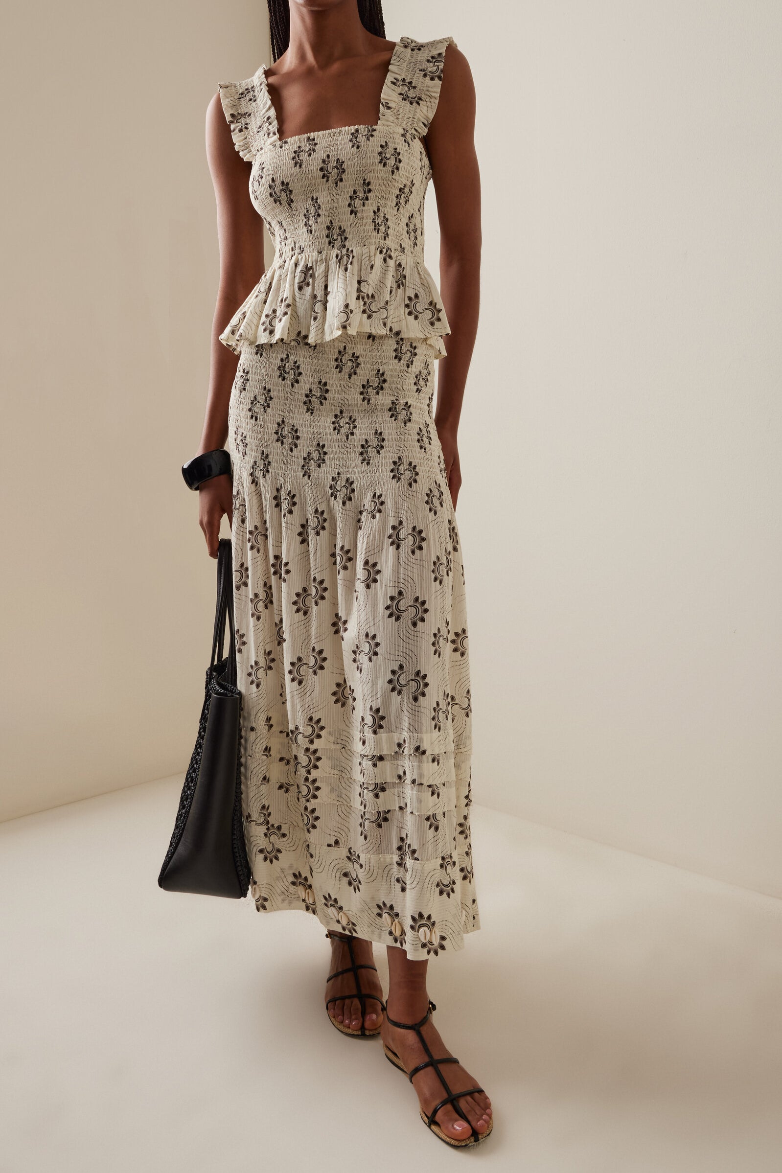 Ceres Skirt Shell Stripe Voile