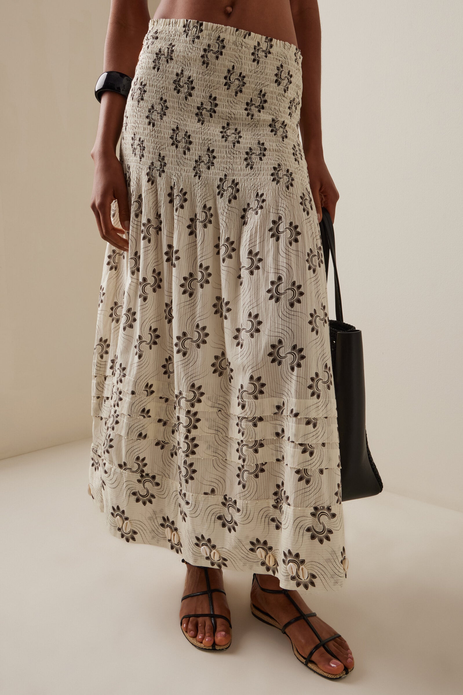 Ceres Skirt Shell Stripe Voile