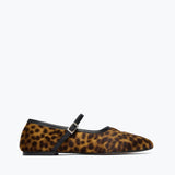 Laurel Mary Jane Flat Leopard Haircalf