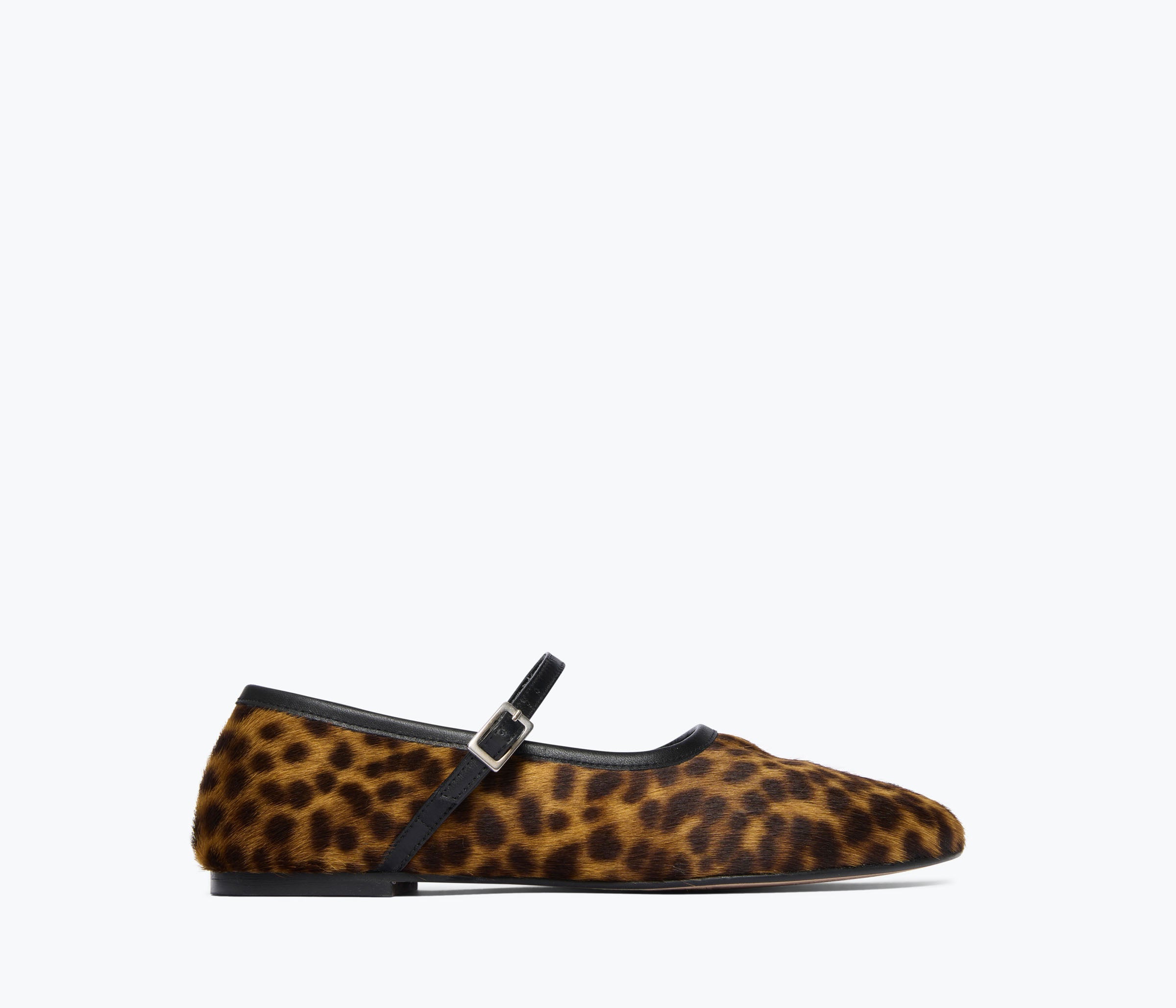 Laurel Mary Jane Flat Leopard Haircalf